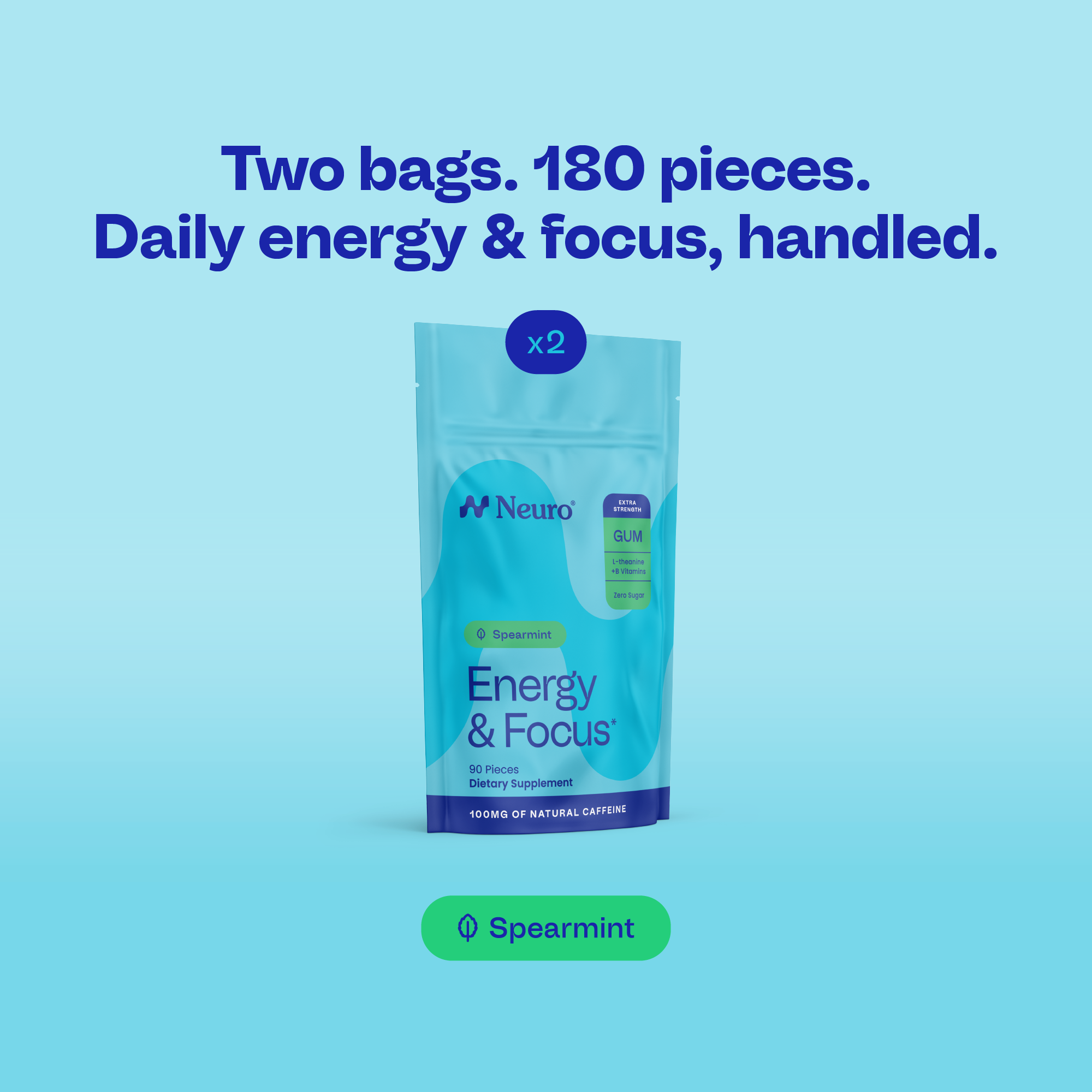 Spearmint / 180-piece pack