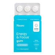 Extra Strength Energy & Focus Gum Peppermint Blister